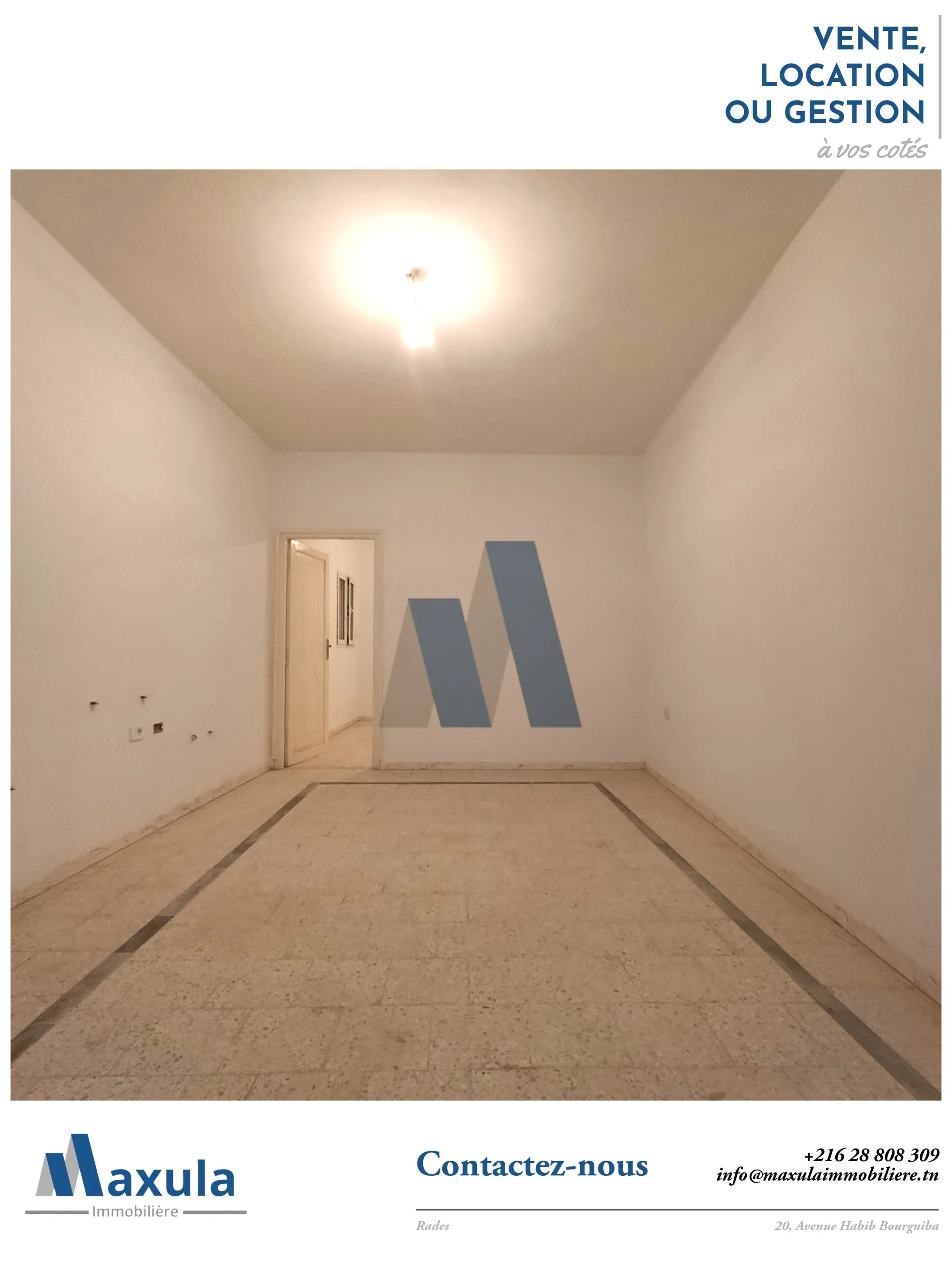 À VENDRE IMMEUBLE DE RAPPORT R+2 À RADES PLAGE