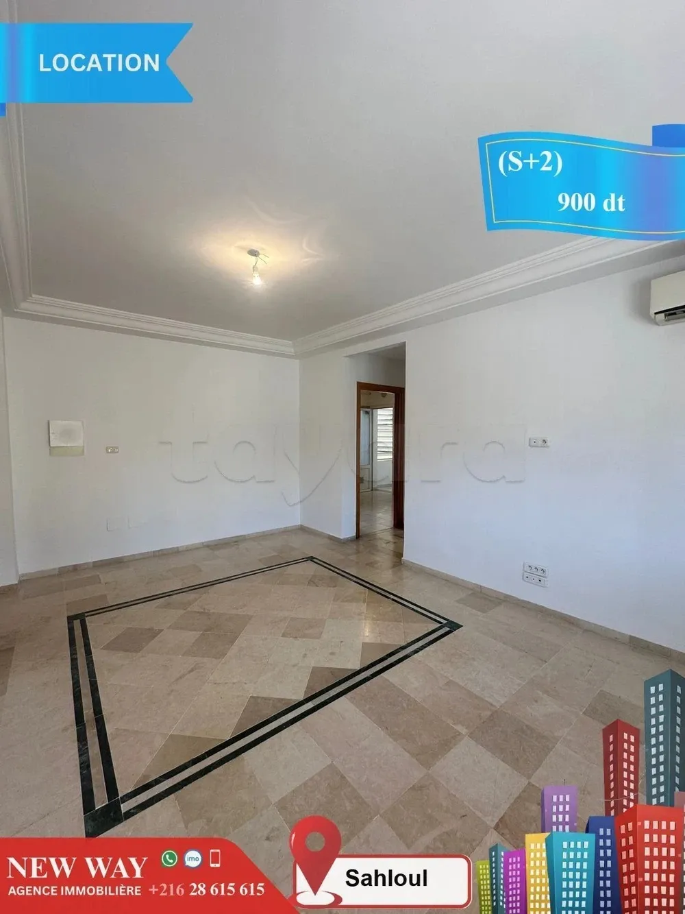 (S+2) à Sahloul au rez de chaussée