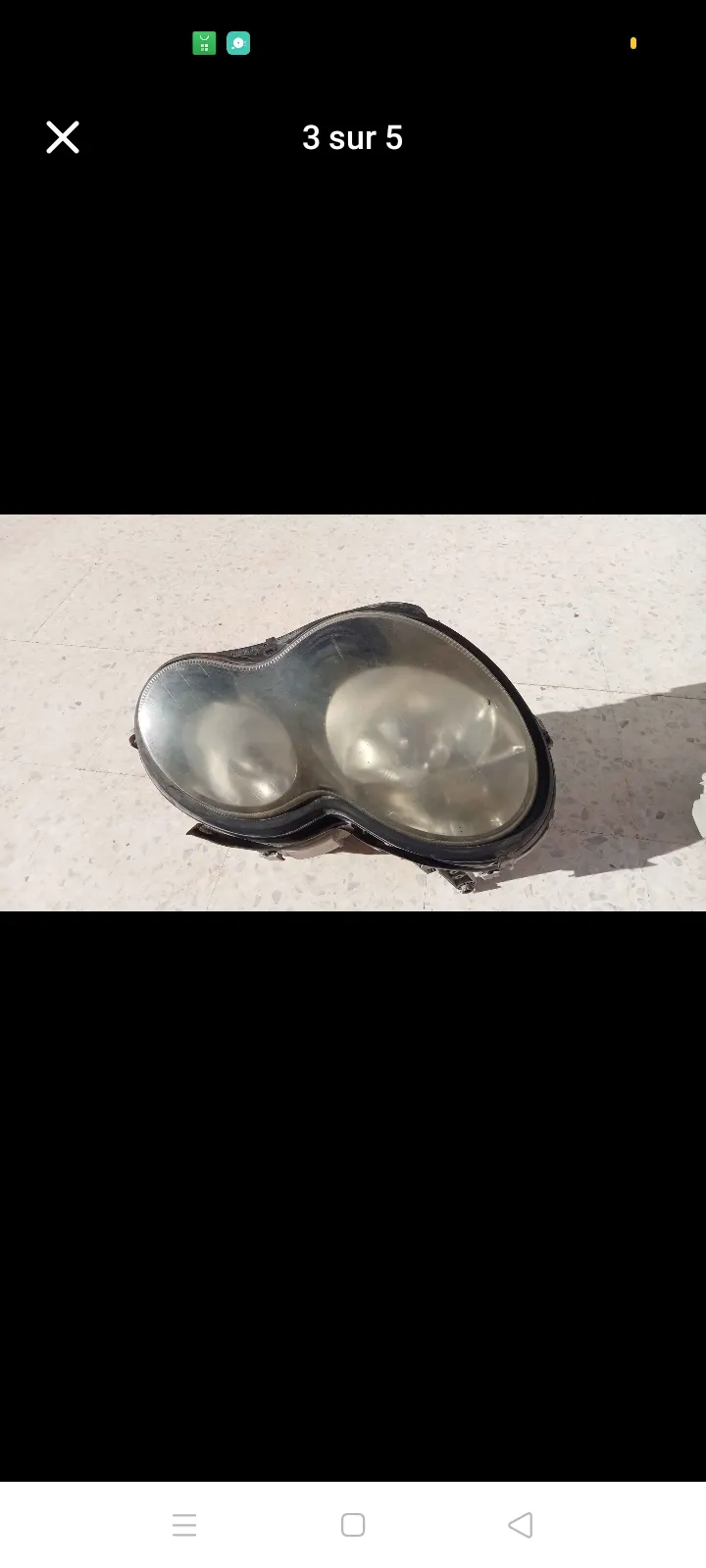 Moteur Mercedes C200 et phares