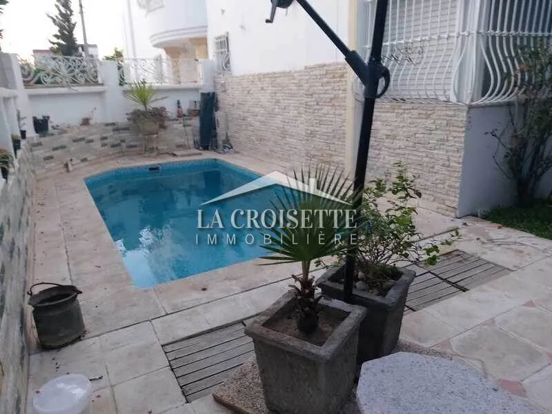 Duplex s3 meublé avec piscine à La Marsa MDL0184