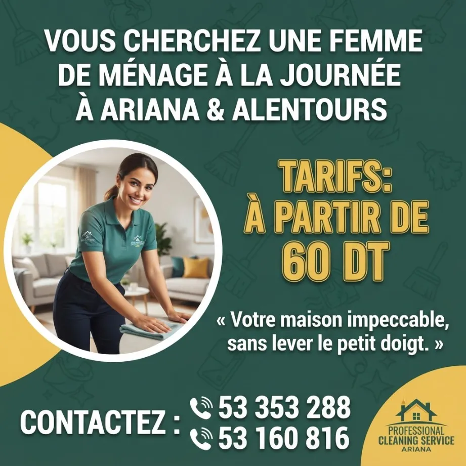 femme de menage a ariana 