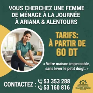 femme de menage a ariana 