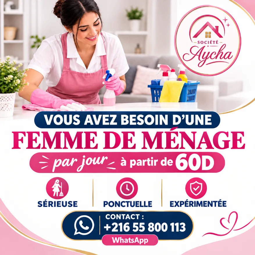 Femme de ménage par jour