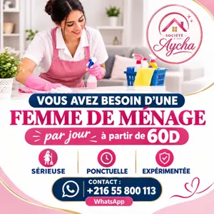 Femme de ménage par jour 