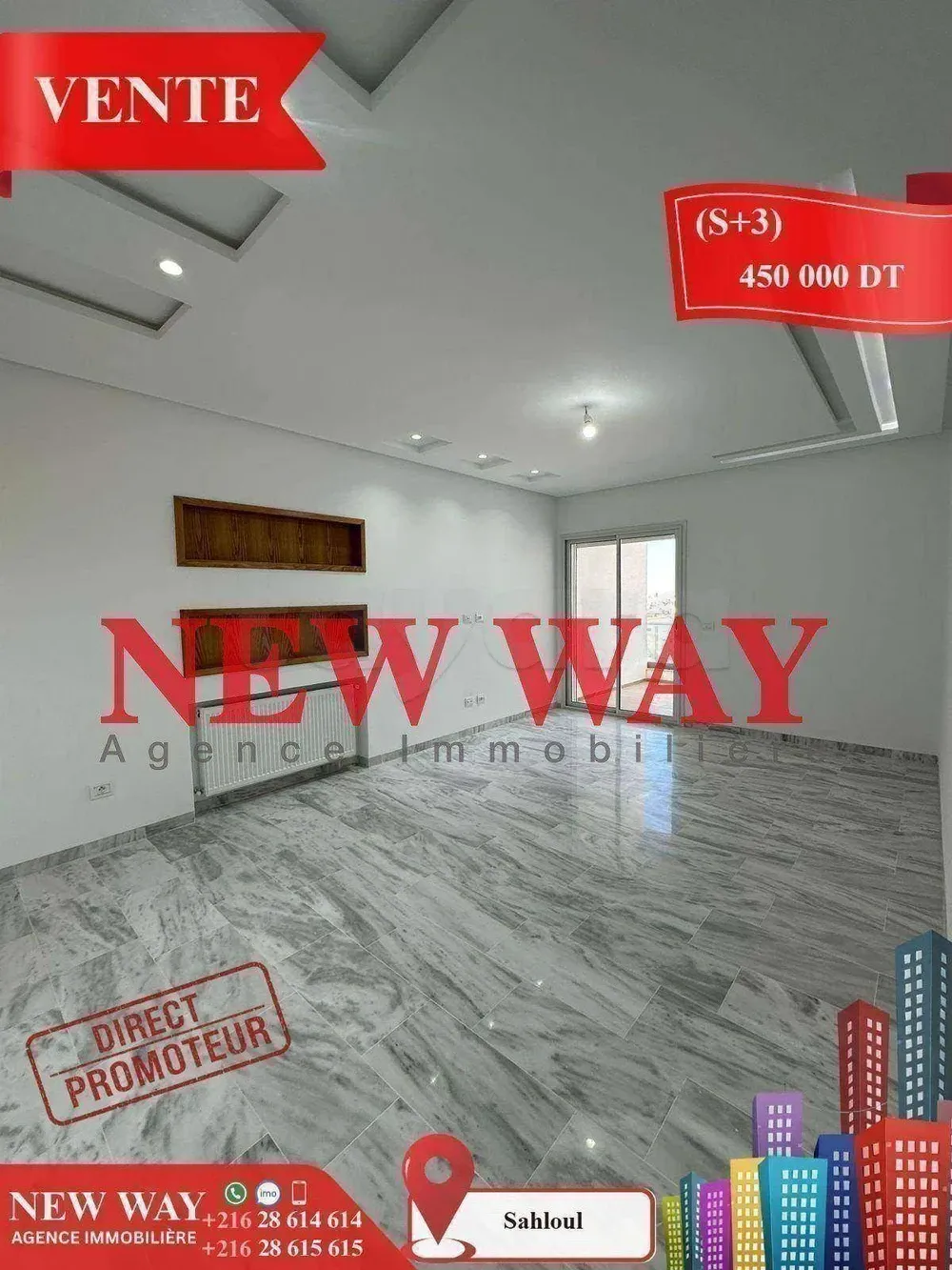 (S+3) Directe Promoteur à Sahloul 4
