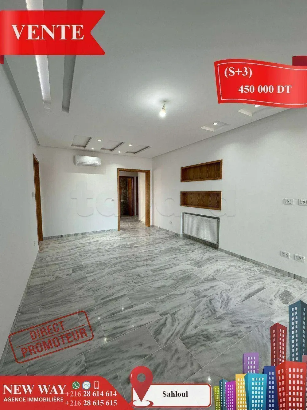 (S+3) Directe Promoteur à Sahloul 4
