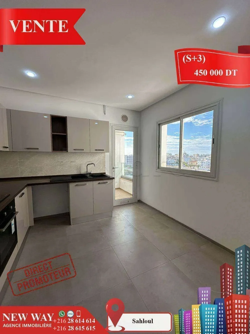 (S+3) Directe Promoteur à Sahloul 4