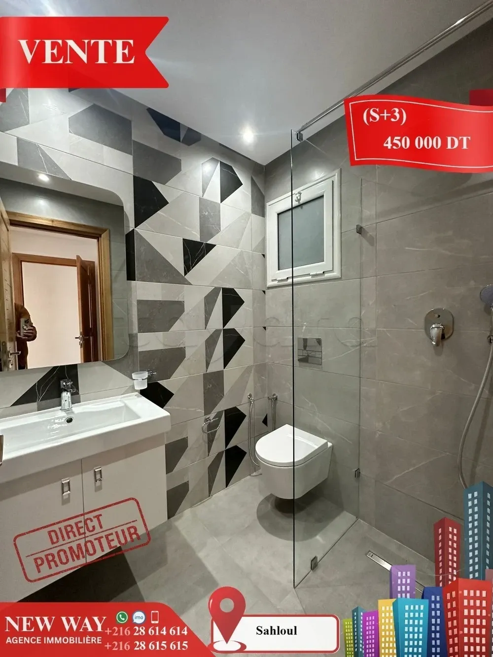 (S+3) Directe Promoteur à Sahloul 4