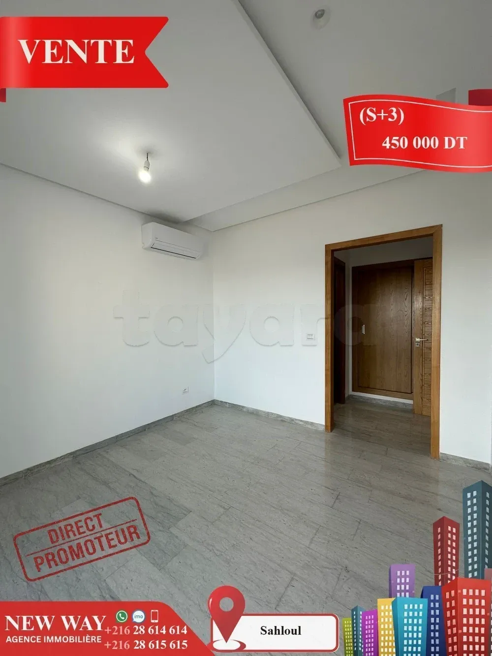 (S+3) Directe Promoteur à Sahloul 4