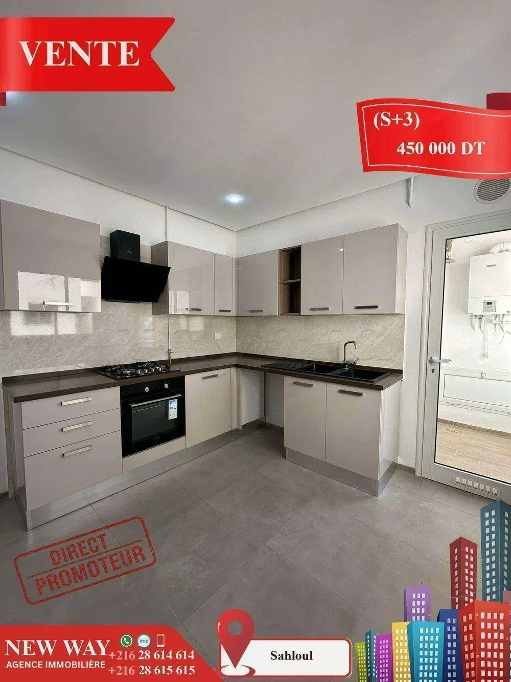(S+3) Directe Promoteur à Sahloul 4