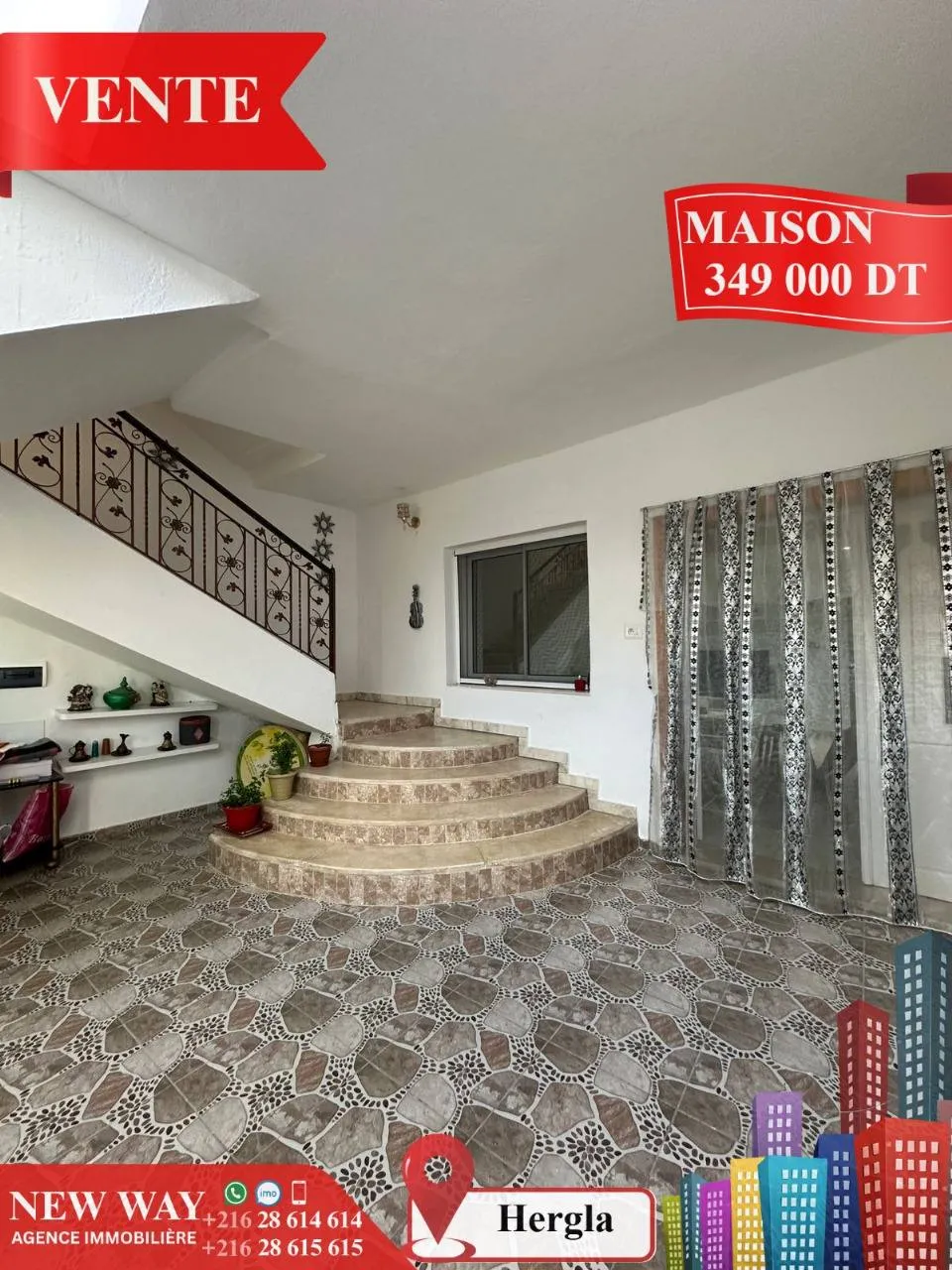 Maison à Hergla, Proche de toutes Commodités