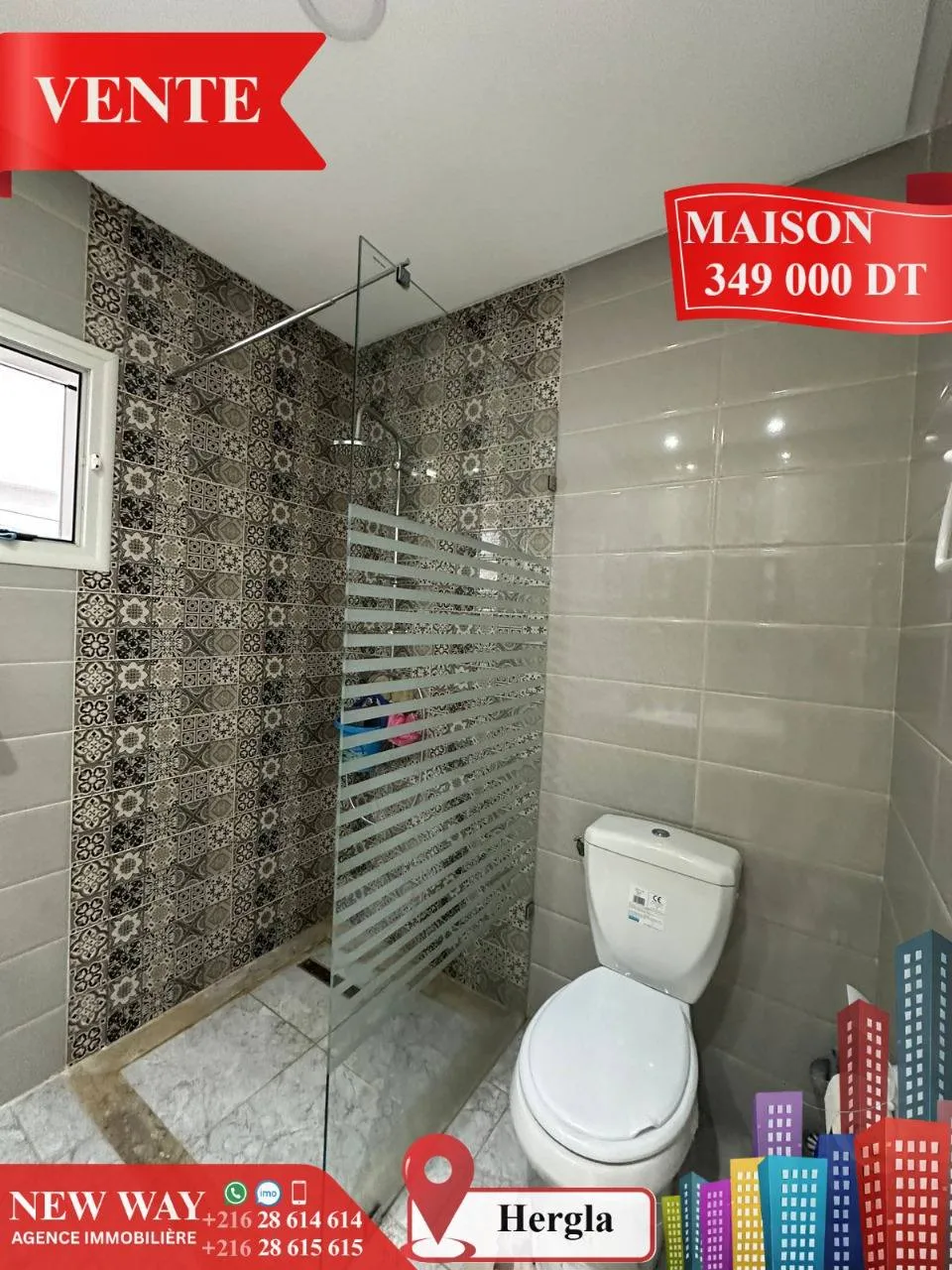 Maison à Hergla, Proche de toutes Commodités