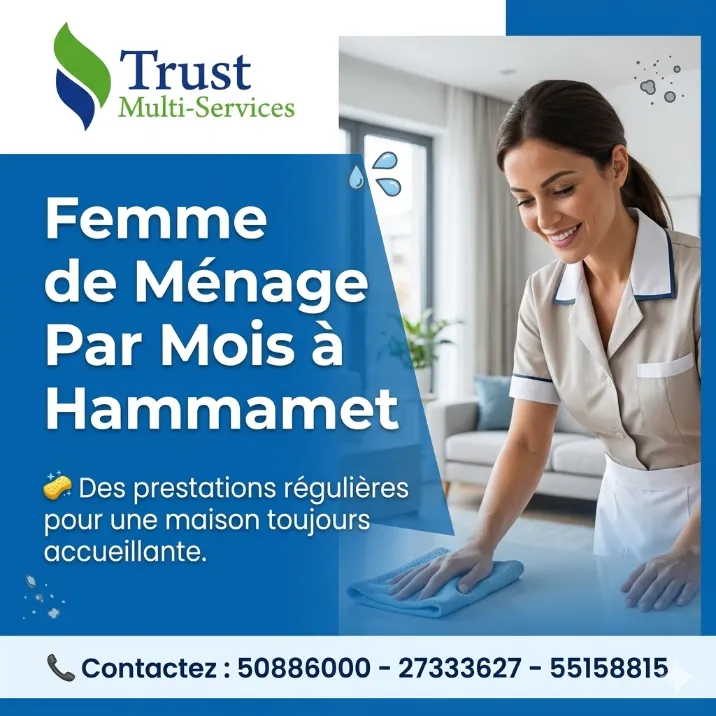 FEMME DE MENAGE PAR MOIS A