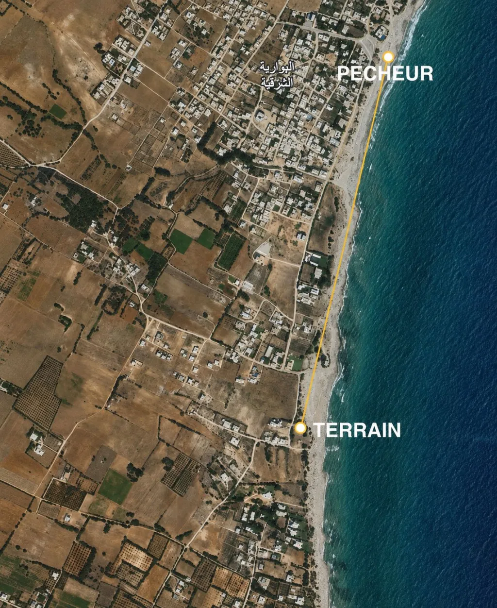 Terrain 700 m² vue mer – El Haouaria