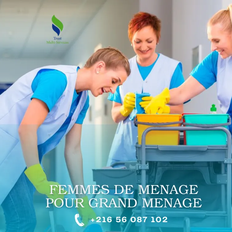 FEMME DE MENAGE PAR JOUR POUR GRAND MENAGE A SOUKRA
