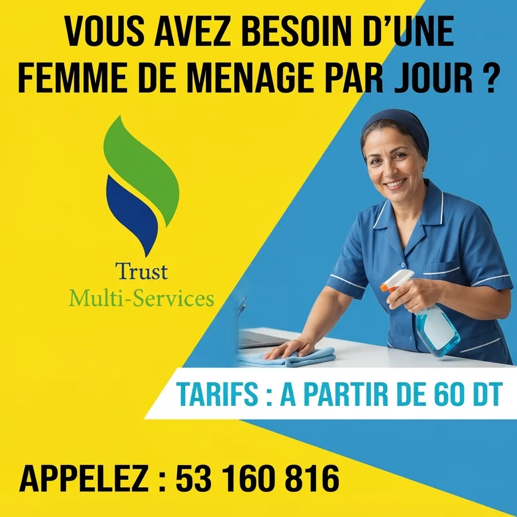 femme de menage par jour a medina jedida