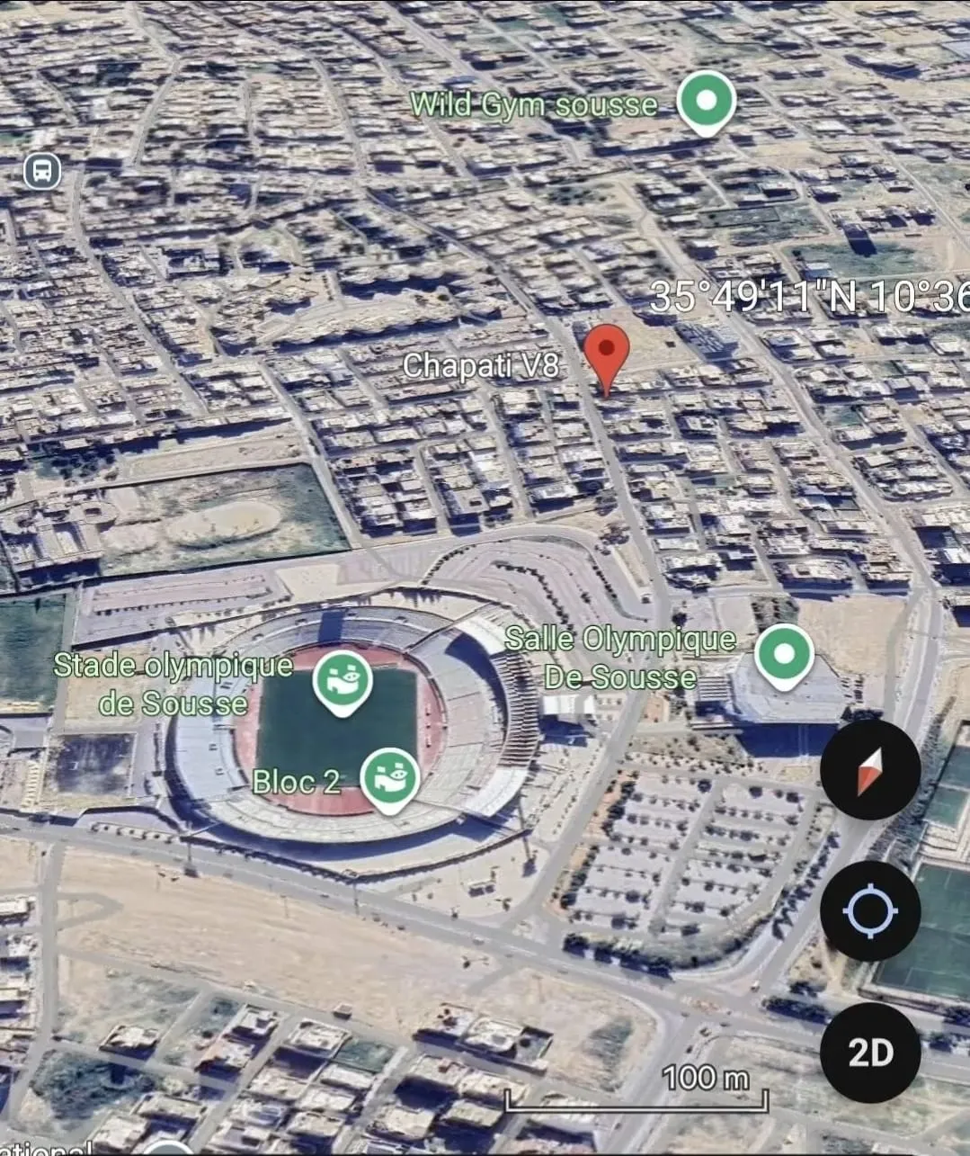 Terrain de R+3  362 m² bouhsina cité olympique