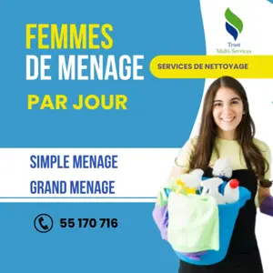 SOCIETE DE NETTOYAGE PAR JOUR A ksar said 