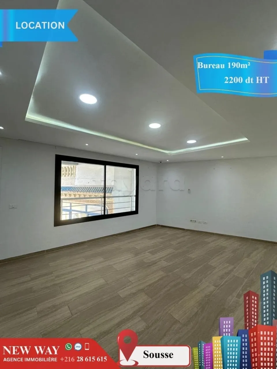 Bureau de 190 m² à Sousse dans un Emplacement Stratégique
