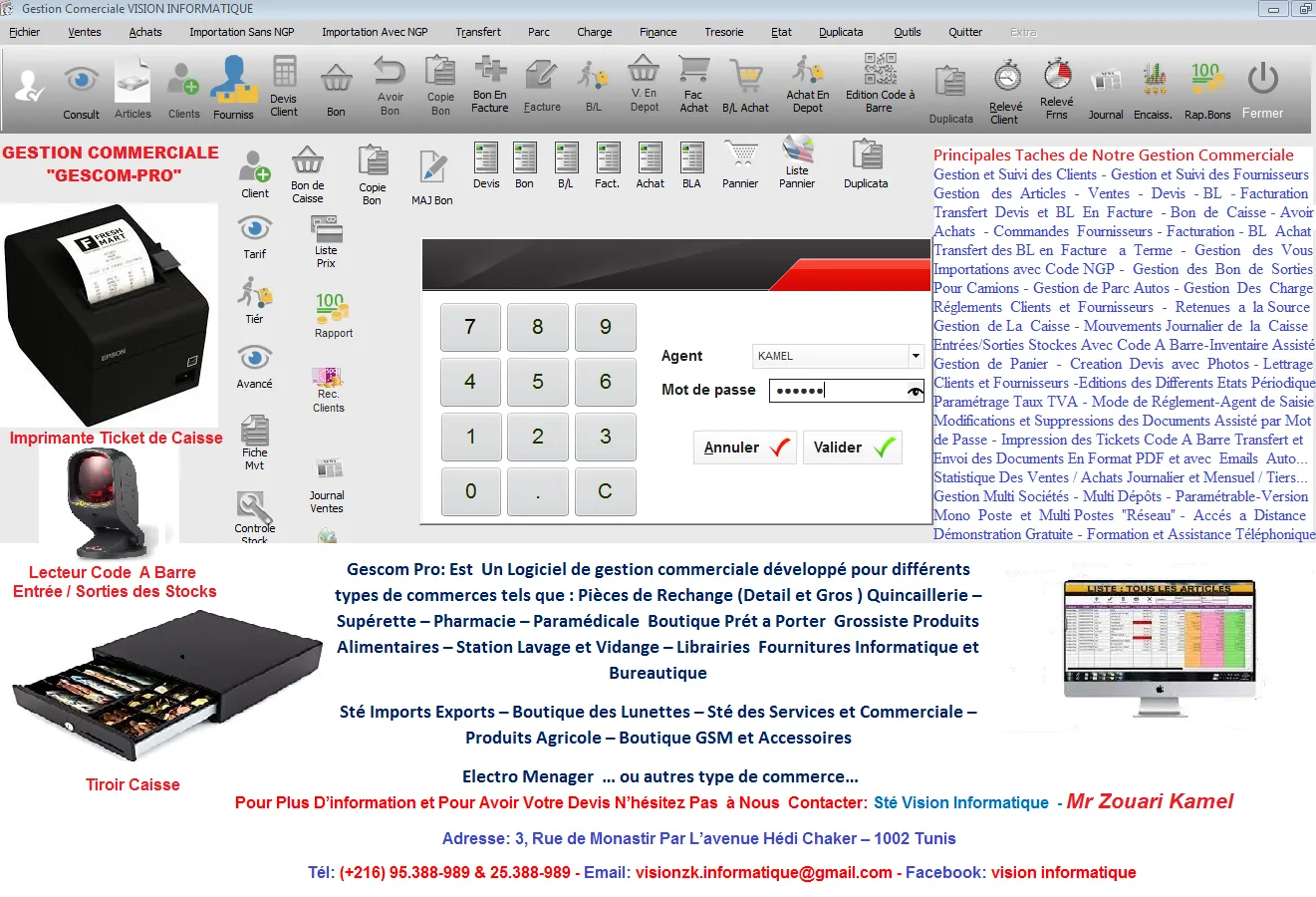 Matériel Informatique et Logiciel de Gestion commerciale