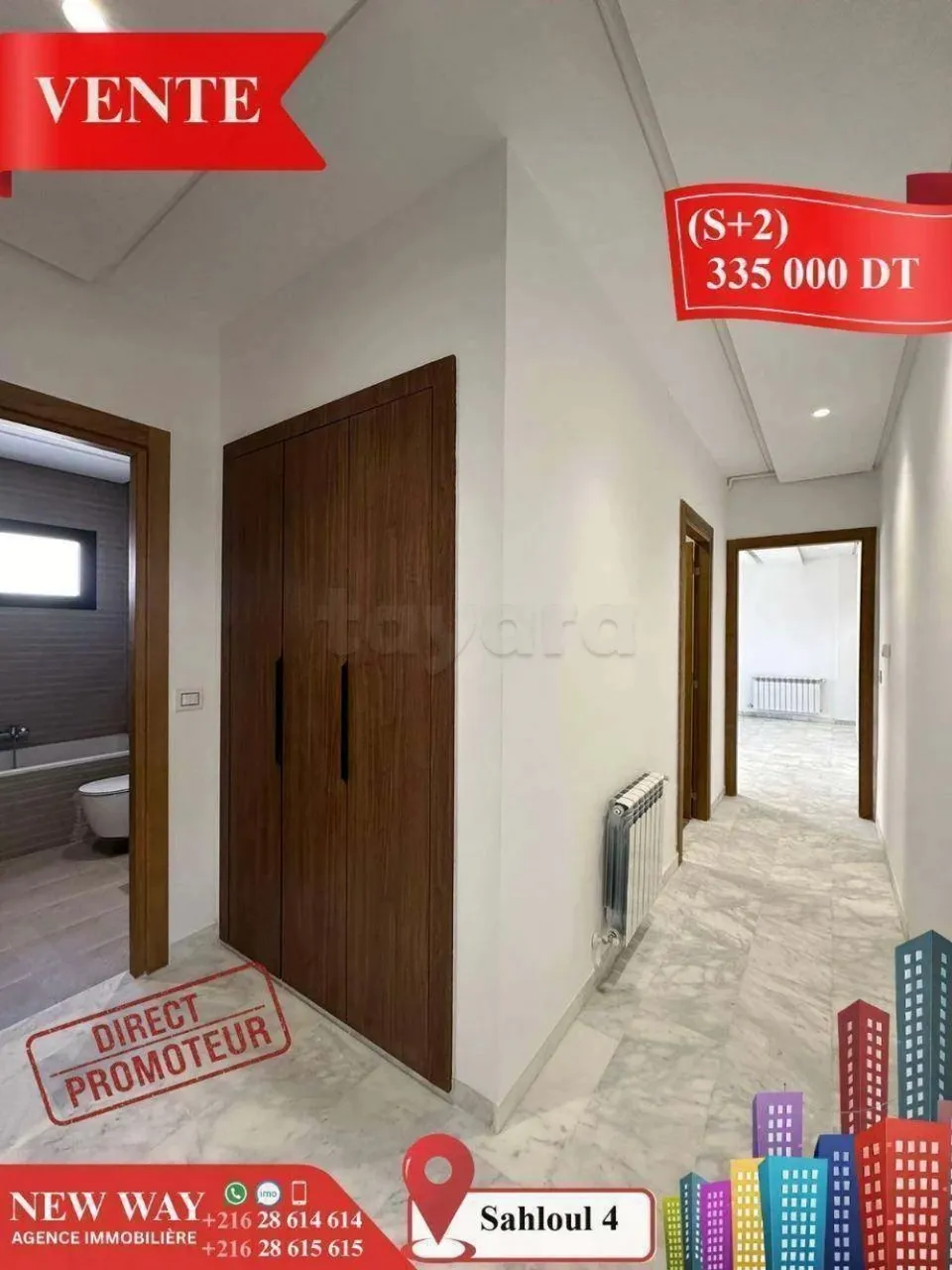 (S+2) Directe Promoteur à Sahloul 4