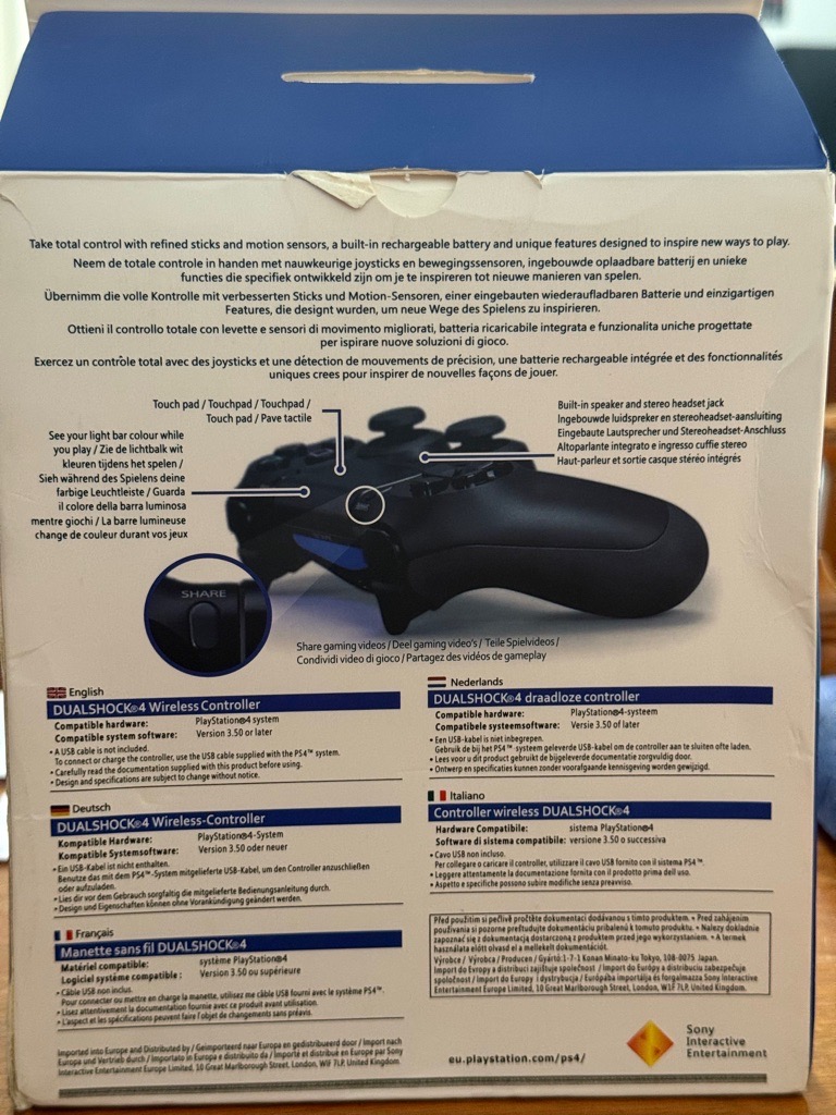 Mannette ps4 originale