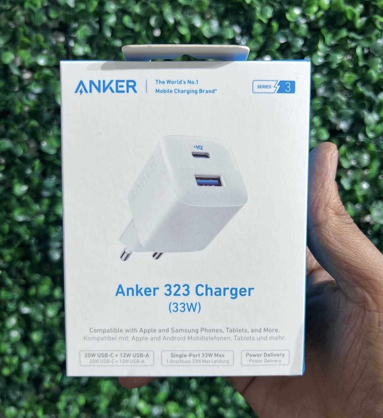  Tête Chargeur Anker 33W Double Port USB-C & USB-A Charge Rapide et sécurisée Certifié 