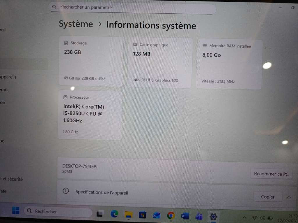 Pc portable lenovo MIIX 520