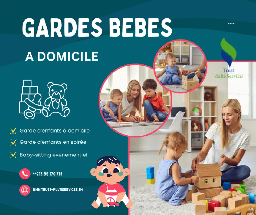 société TMS propose des Gardes Bebes A AIN ZAGHOUAN