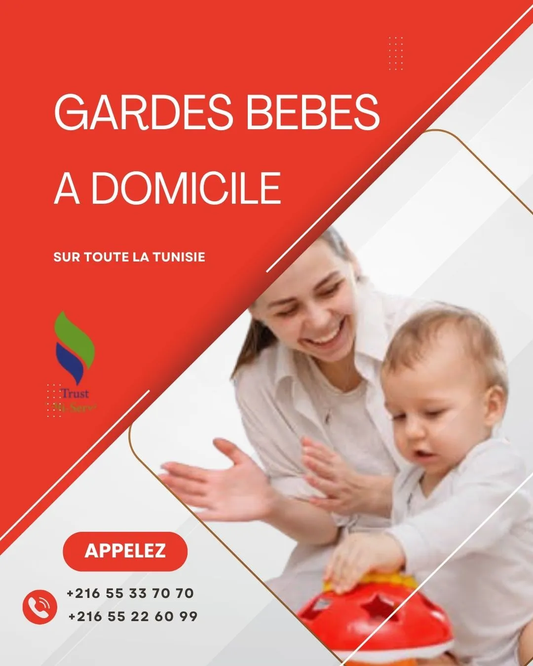 Gardes Bébés de confiance près de chez vous A JARDINS EL MENZAH
