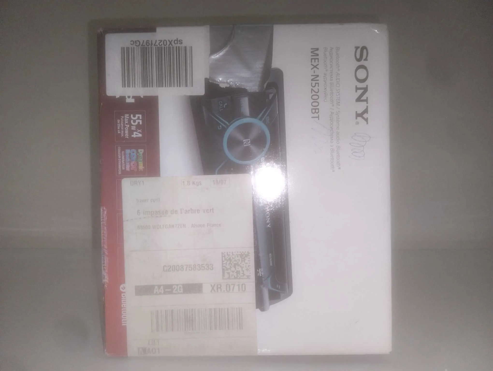 Poste Sony européen Bt multicolore