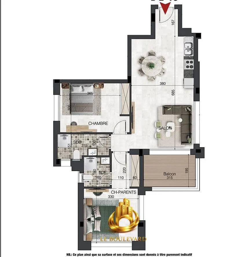 A Vendre Appartement Haut Standing Vue Sur Mer à Sidi Mahersi, Nabeul