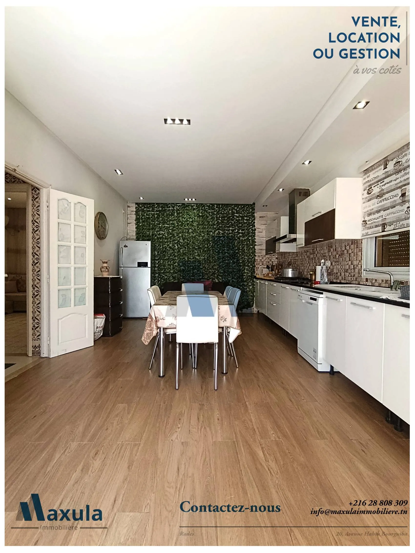 À VENDRE SUPERBE VILLA S+5 DE PLAIN PIED À RADES VILLE