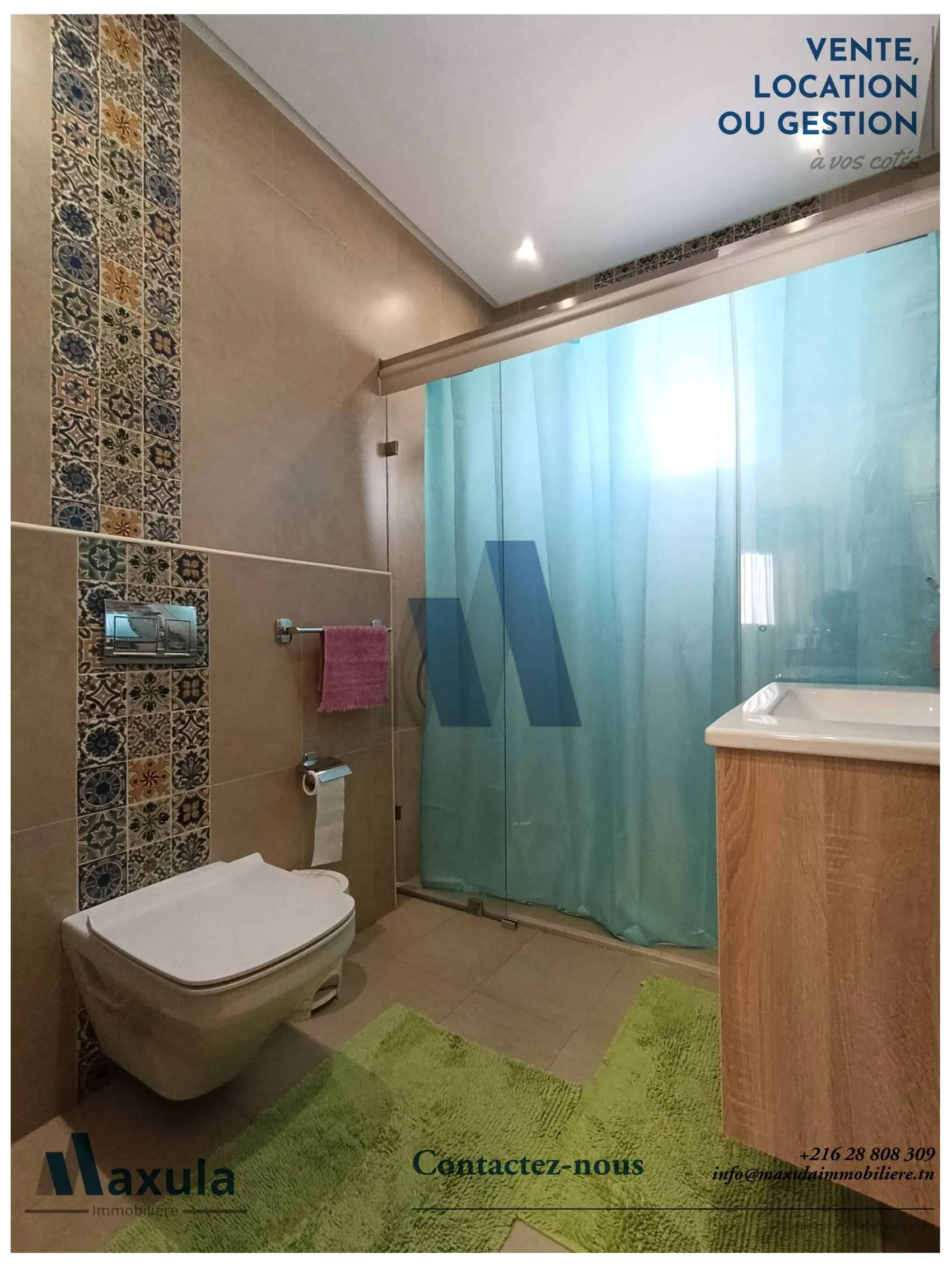 À VENDRE SUPERBE VILLA S+5 DE PLAIN PIED À RADES VILLE