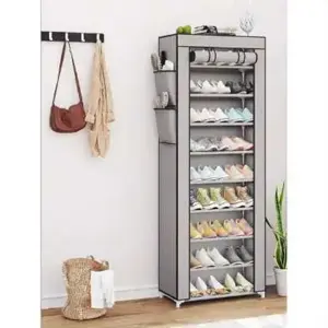 Étagère à Chaussures en Tissu à 9 Étages