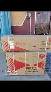 Dans l'emballage climatiseur GENERAL 12000 ; 18000 ; 24000 BTU avec Livraison ; installation ; support et garantie 2 ans