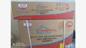 Dans l'emballage climatiseur GENERAL 12000 ; 18000 ; 24000 BTU avec Livraison ; installation ; support et garantie 2 ans