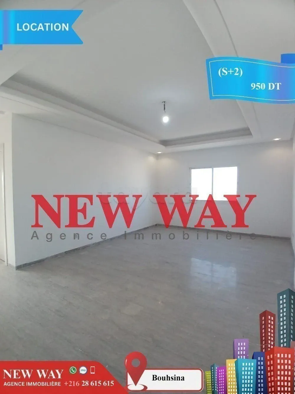 (S+2) à Bouhsina avec Place de Parking