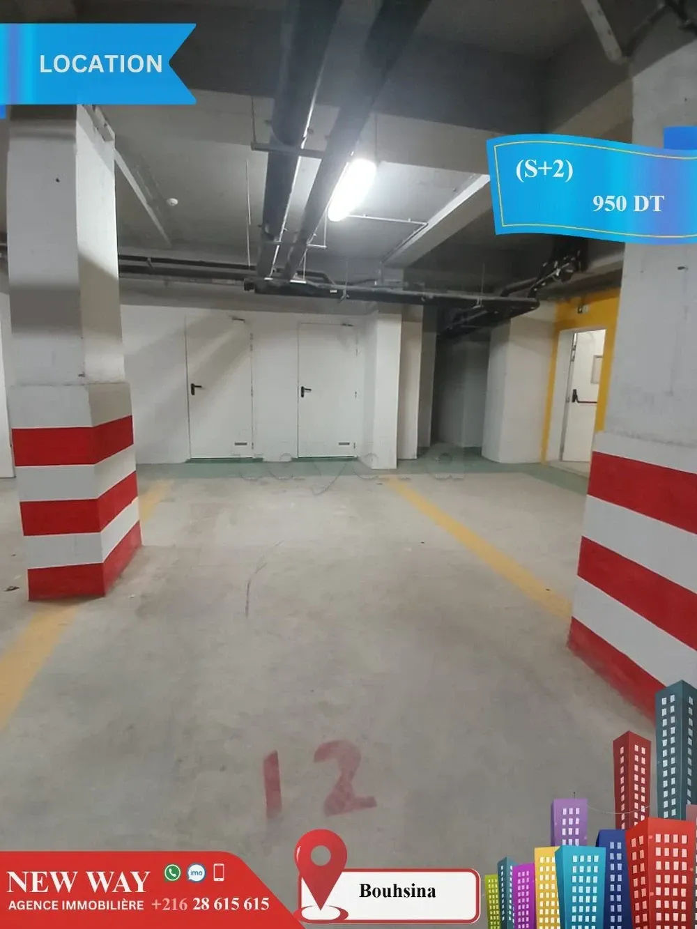 (S+2) à Bouhsina avec Place de Parking