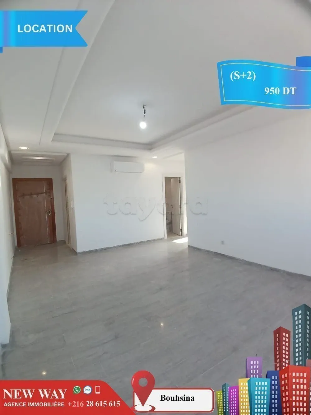 (S+2) à Bouhsina avec Place de Parking