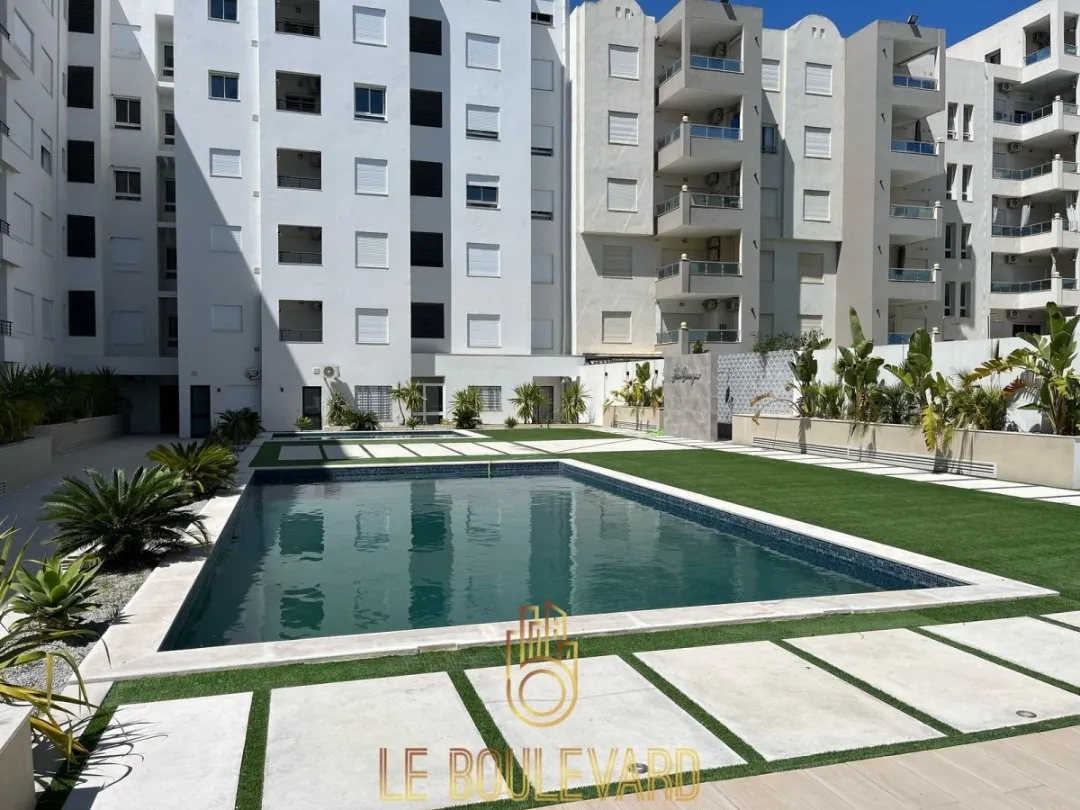 Location Annuelle : Appartement S+1 Haut Standing à AFH Mrezga, Nabeul