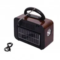 HAUT PARLEUR PORTABLE RADIO FM MEIER YG-1181US-BT - MARRON