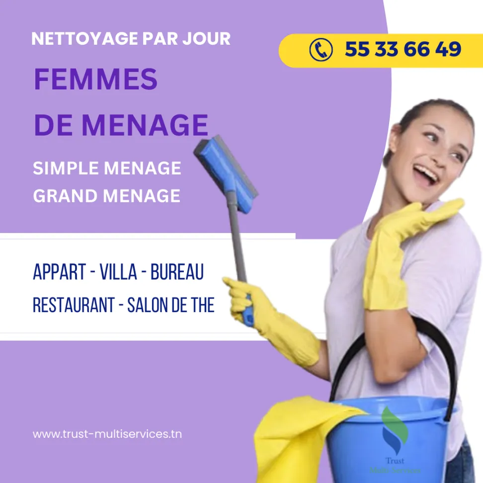 FEMME DE MENAGE PAR JOUR A KHEIREDDINE PACHA