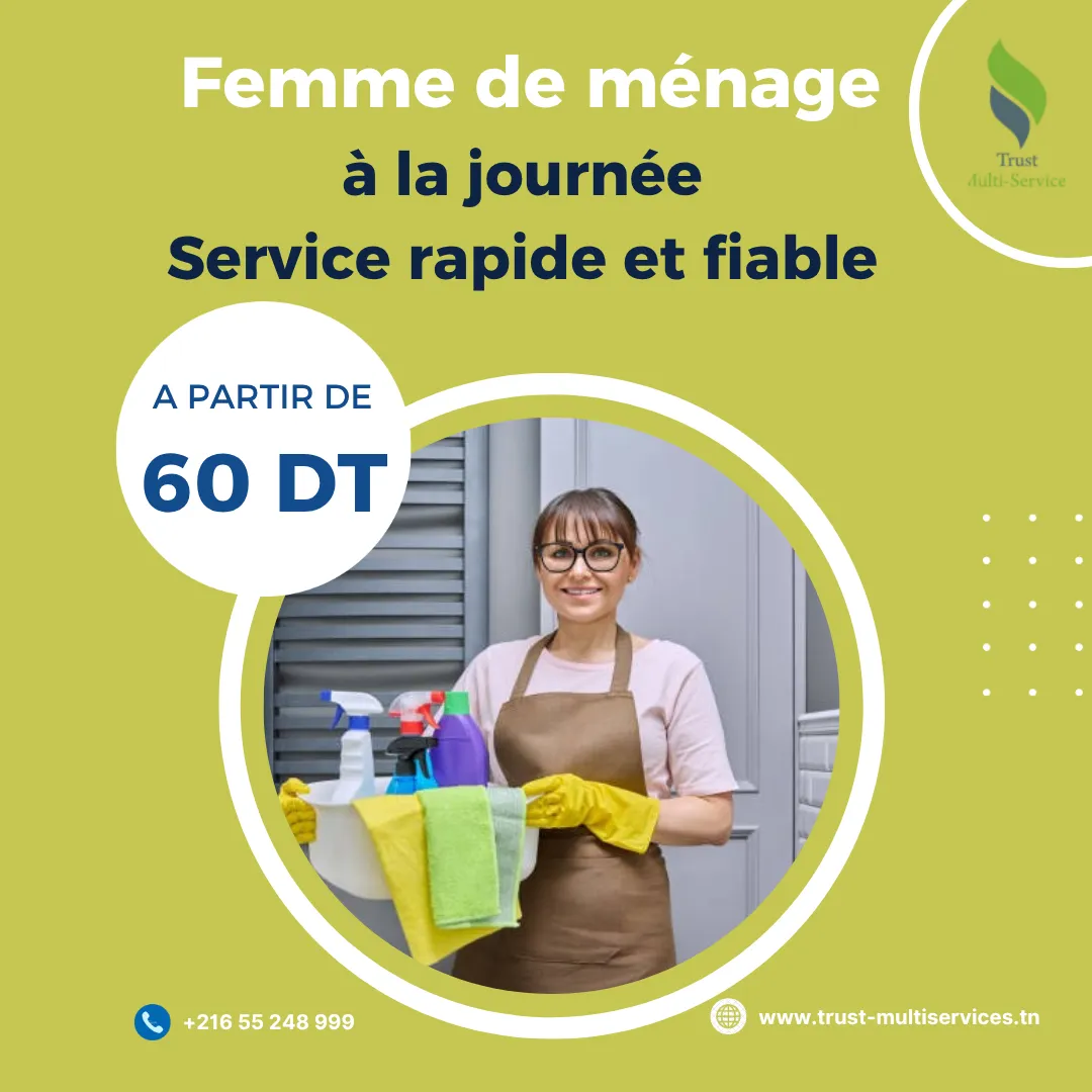 TROUVEZ LA MEILLEURE FEMME DE MENAGE PAR JOUR