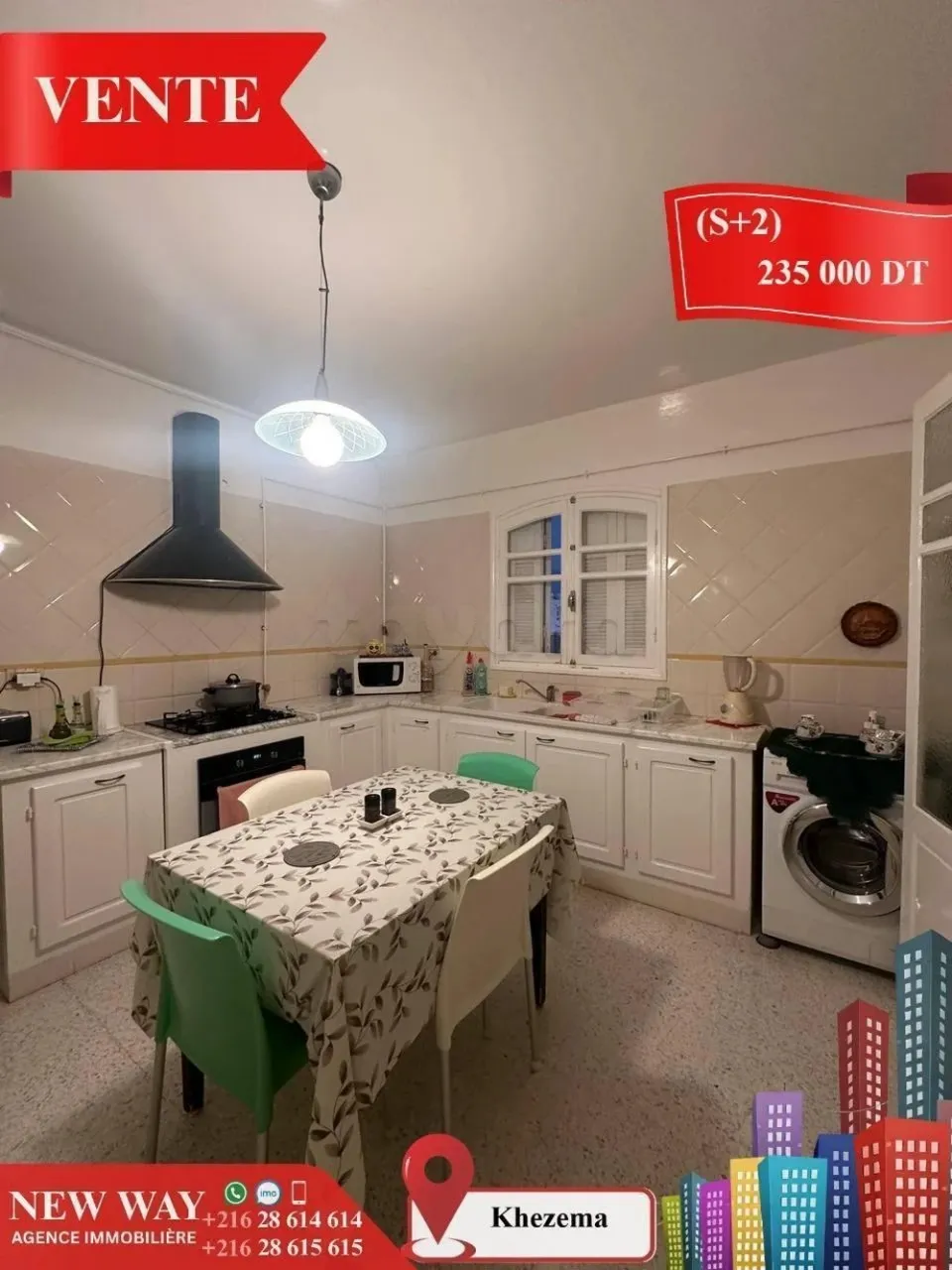 (S+2) à Khezema avec Meubles