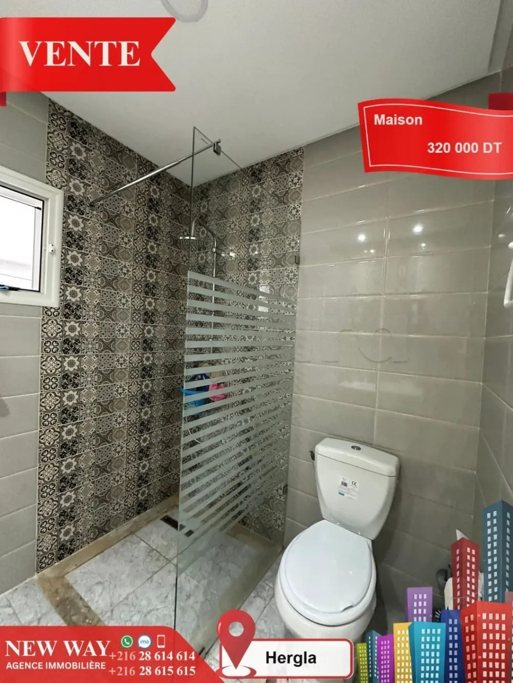 Maison à Hergla, Proche de toutes Commodités