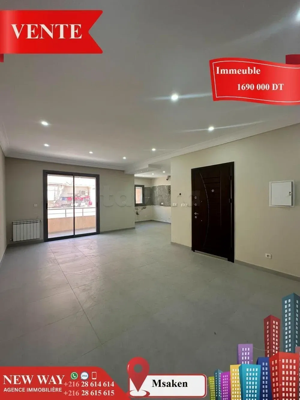 Immeuble de 8 Appartements à Msaken Nouvelle Construction