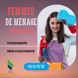 DES FEMMES DE MENAGE NON COUCHANTES A El Mourouj