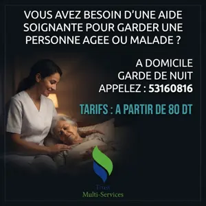 garde de nuit personne agee a borj louzir