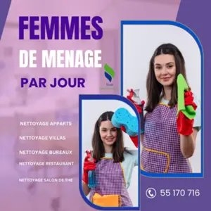 UNE FEMME DE MENAGE PAR JOUR A Chotrana 